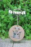 Lamb in a Bucket Keychain Aaria Tees