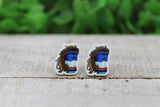Mullet Beer Can Stud Earrings Aaria Tees