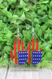 American Flag Teardrop Dangle Earrings Aaria Tees