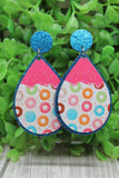 Donuts Teardrop Dangle Earrings Aaria Tees