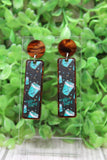 Coffee Lover Bar Dangle Earrings Aaria Tees