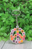 Flower Power Peace Silicone Keychain Aaria Tees