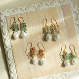 Pearl Gossamer Earrings Aaria Tees