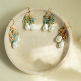 Pearl Gossamer Earrings Aaria Tees