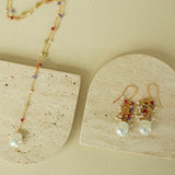 Pearl Gossamer Earrings Aaria Tees