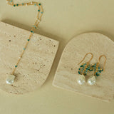 Pearl Gossamer Earrings Aaria Tees