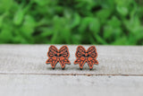Basketball Bow Stud Earrings Aaria Tees