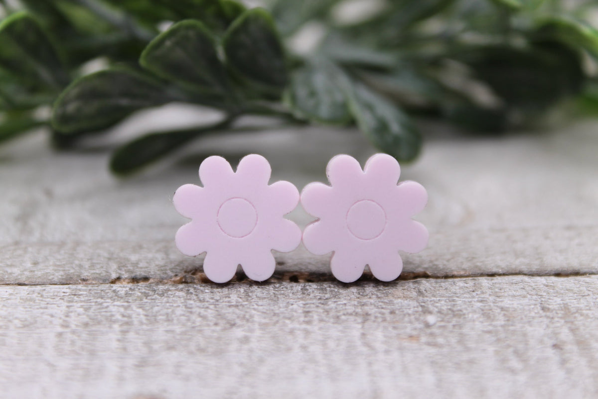 Lavender Flower • Stud Earrings