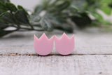 Pink Tulip • Stud Earrings Aaria Tees