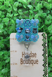 Police Collage Badge/ID Holder Reel Aaria Tees