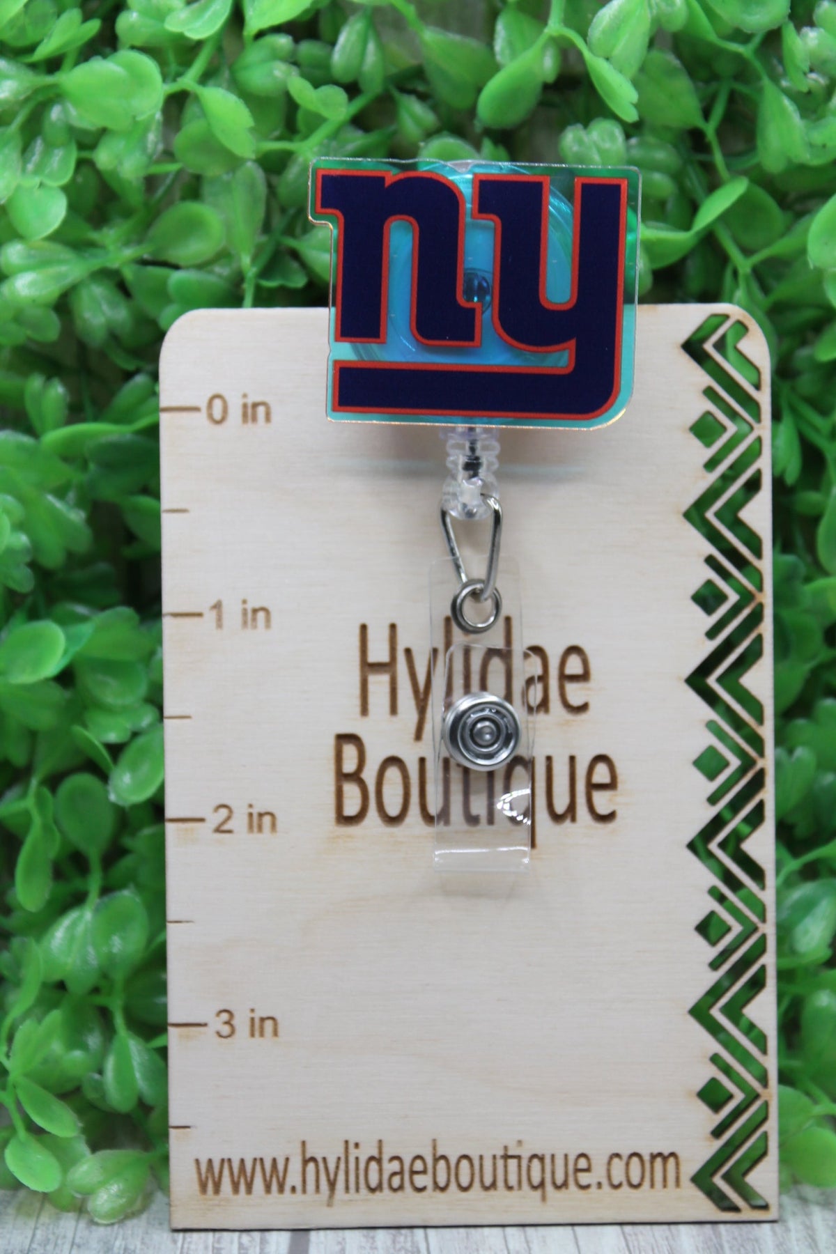 NY Giants Football Badge/ID Holder Reel
