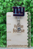 NY Giants Football Badge/ID Holder Reel Aaria Tees