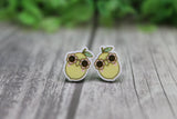 Lemons with Sunglasses Stud Earrings Aaria Tees