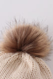 Hand embroidered pom pom beanie hat mommy&me - Aaria Tees Aaria Tees