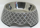 Modern Gray Medium Dog Bowl Aaria Tees