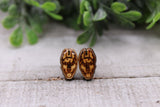 Doberman Dog Breed || Wood Stud Earrings || Hypoallergenic Aaria Tees