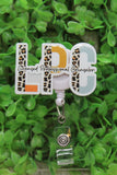 LPC - Licensed Professional Counselor Badge/ID Holder Reel Aaria Tees