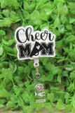 Cheer MOM Badge/ID Holder Reel Aaria Tees