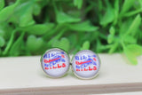 Buffalo Bills Repeat Stud Earrings Aaria Tees