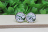 Jets Football Helmet Stud Earrings Aaria Tees