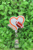 Tennessee Football Love Badge/ID Holder Reel Aaria Tees