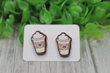 Cat Latte Stud Earrings Aaria Tees