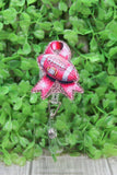 Breast Cancer Ribbon Football Badge/ID Holder Reel Aaria Tees
