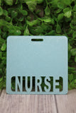 NURSE Baby Blue Glitter Badge Buddy Aaria Tees