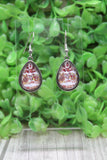 Peace Love Football Teardrop Earrings Aaria Tees