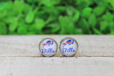 Buffalo Bills Glass Stud Earrings Aaria Tees