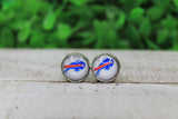 Bills Football Glass Stud Earrings Aaria Tees