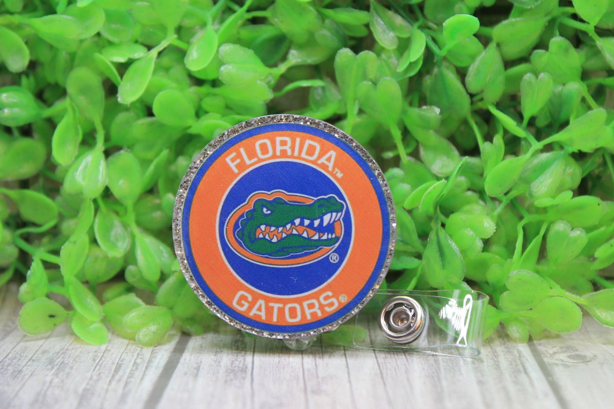 Florida Gator Football Circle Badge/ID Holder Reel