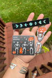 Moon Phases Holographic sticker - Aaria Tees Aaria Tees