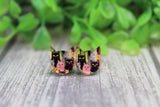 Cat Face Stud Earrings Aaria Tees