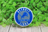 Lions Football Circle Badge/ID Holder Reel Aaria Tees
