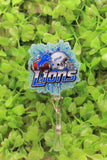 Let's Go Lions Badge/ID Holder Reel Aaria Tees