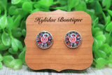 Ohio State Sunflower Stud Earrings Aaria Tees