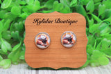 Ohio State Football Helmet Stud Earrings Aaria Tees