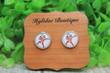 Brutus Ohio State Stud Earrings Aaria Tees