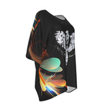 I Tell My Evil Where to Fly Women's Bat Sleeve Shirt | Motorcycle Apparel - Aaria Tees Aaria Tees
