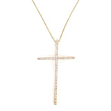Moriah CZ Cross Necklace Aaria Tees