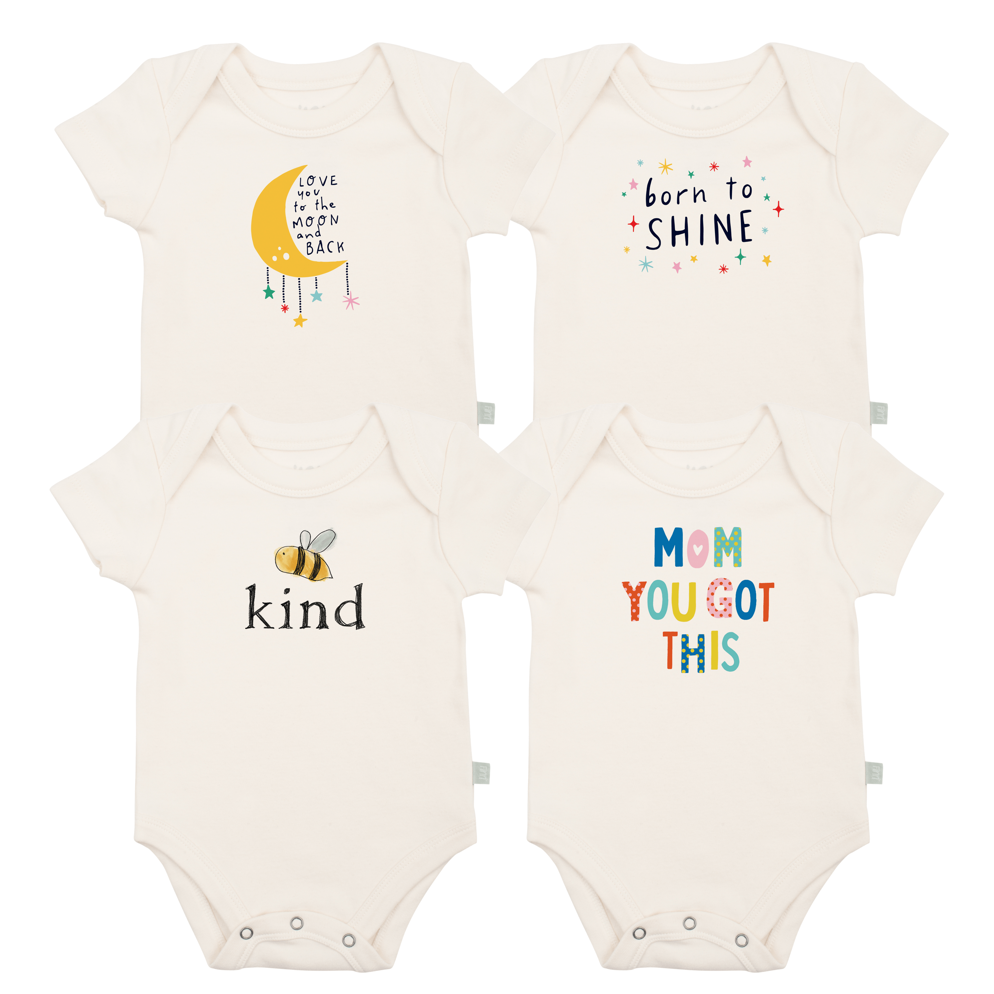 graphic bodysuit set | inspiring 4 pack + 1 free - Aaria Tees Aaria Tees