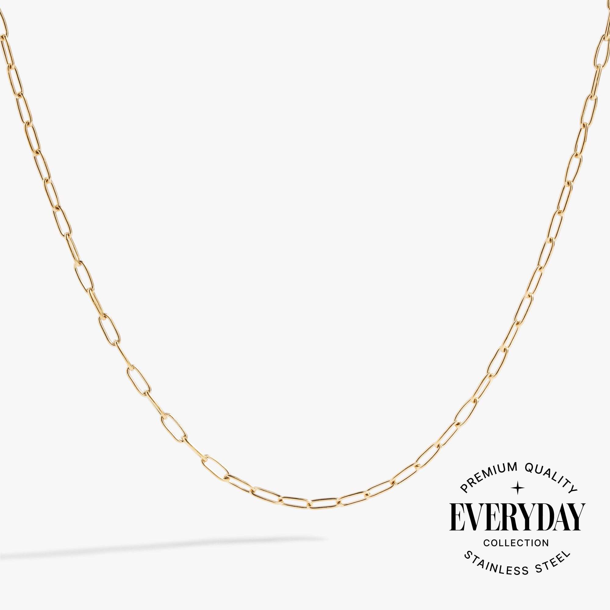 Paperclip Charm & Layering Necklace - Aaria Tees Aaria Tees
