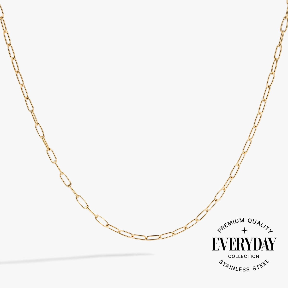 Paperclip Charm & Layering Necklace - Aaria Tees