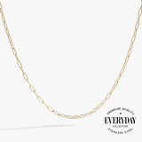 Paperclip Charm & Layering Necklace - Aaria Tees Aaria Tees