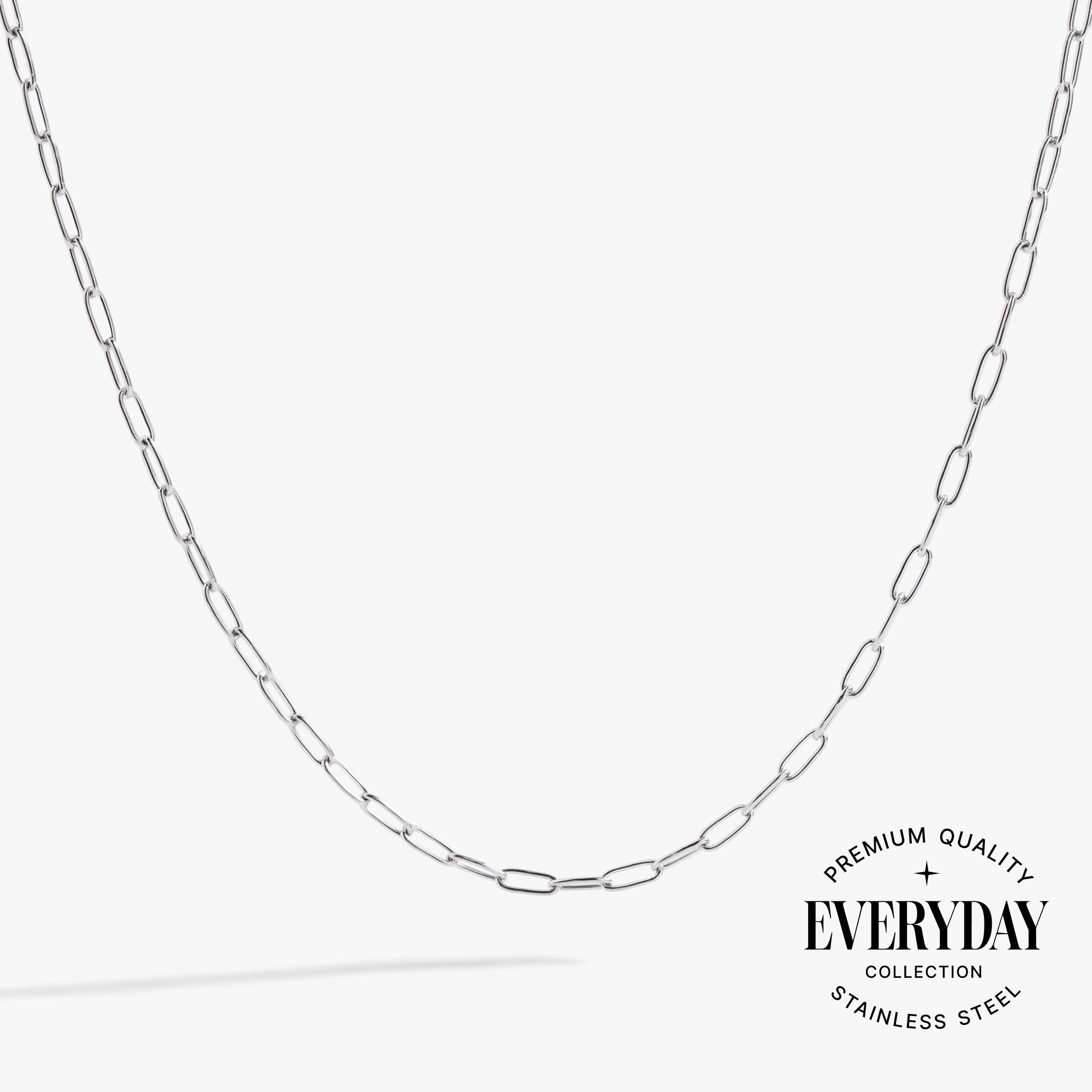 Paperclip Charm & Layering Necklace - Aaria Tees Aaria Tees