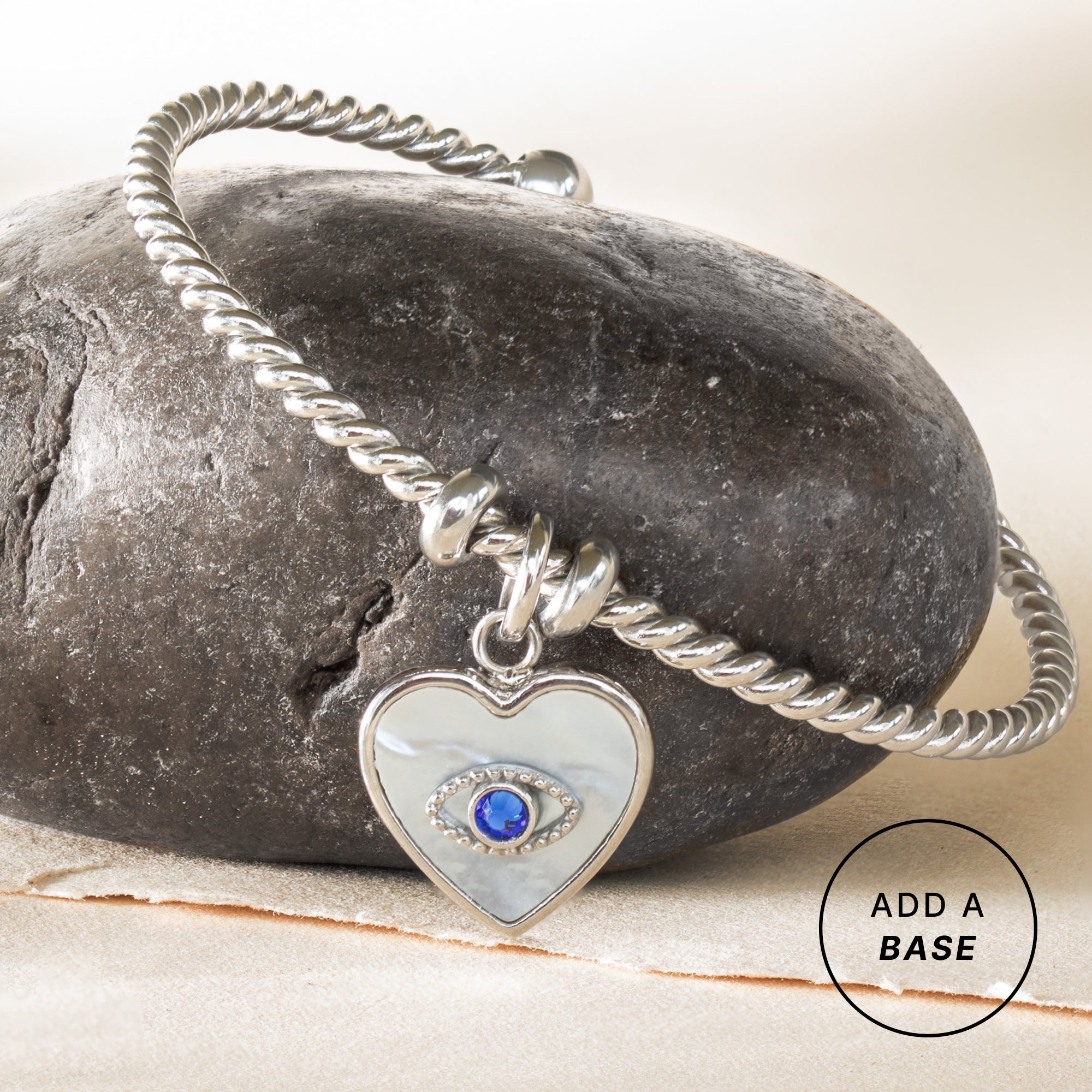 Evil Eye-Heart Interchangeable Charm - Aaria Tees Aaria Tees