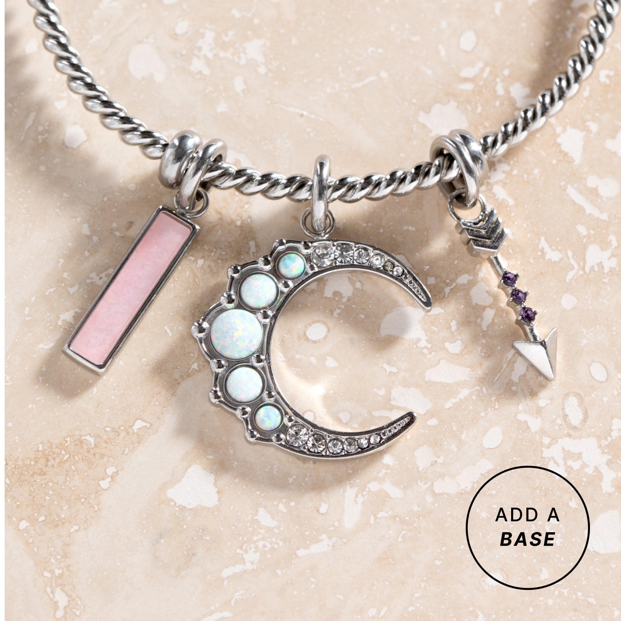 Opal Moon Interchangeable Charm - Aaria Tees Aaria Tees