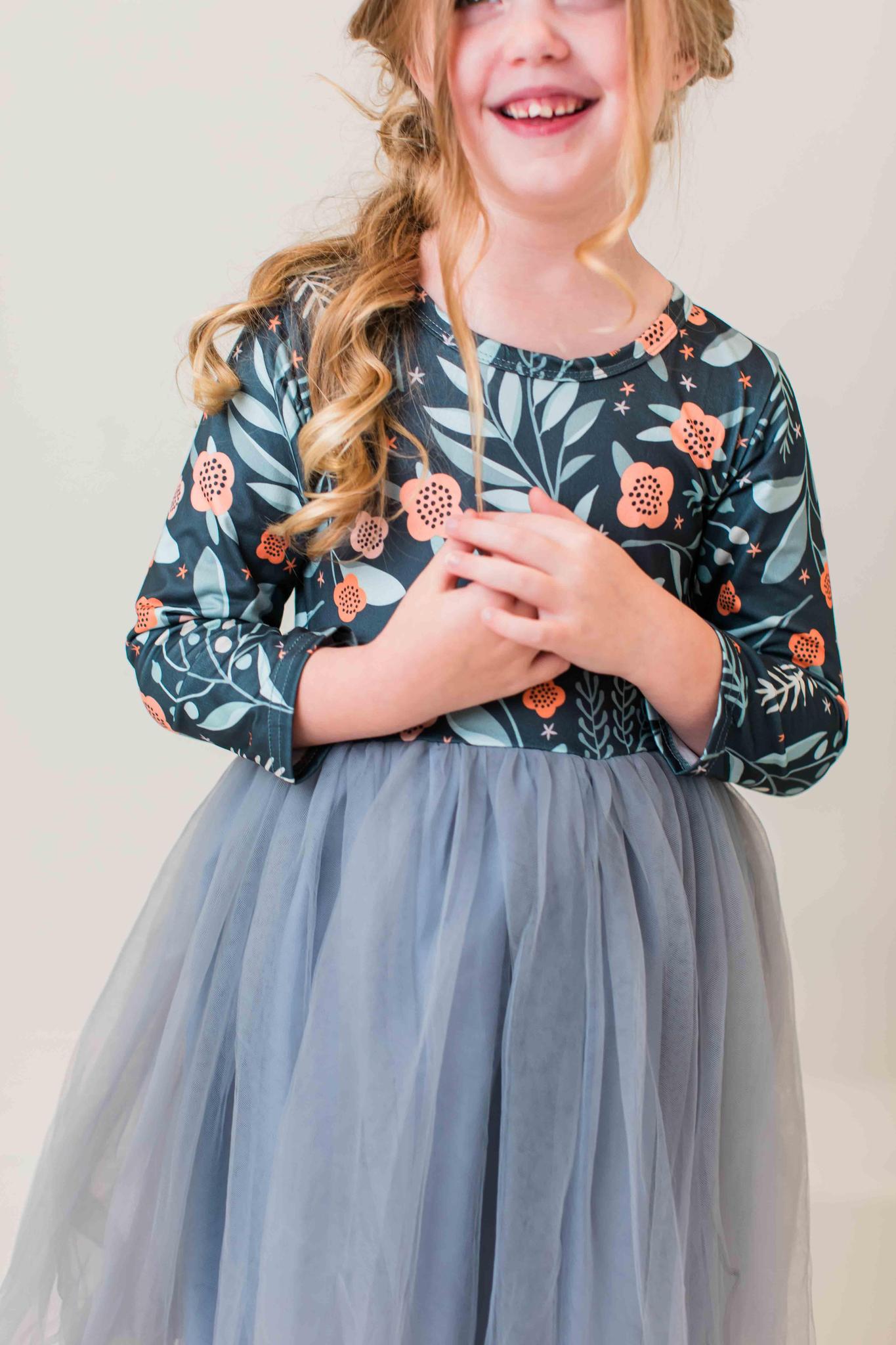 Into the Night L/S Tutu Dress - Aaria Tees Aaria Tees