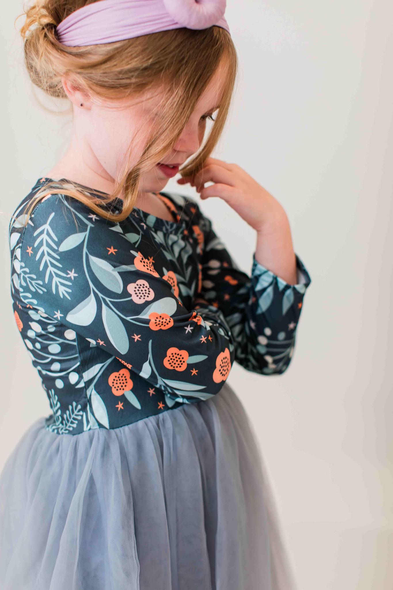 Into the Night L/S Tutu Dress - Aaria Tees Aaria Tees